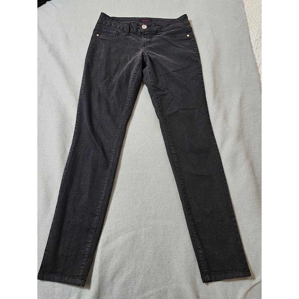 Glo black bootcut jeans size 9 juniors y2k vintage skinny Boot teen kmart
